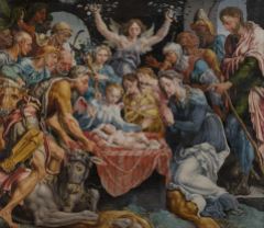 Maarten van Heemskerck - Laurentius-altaarstuk - De Geboorte
